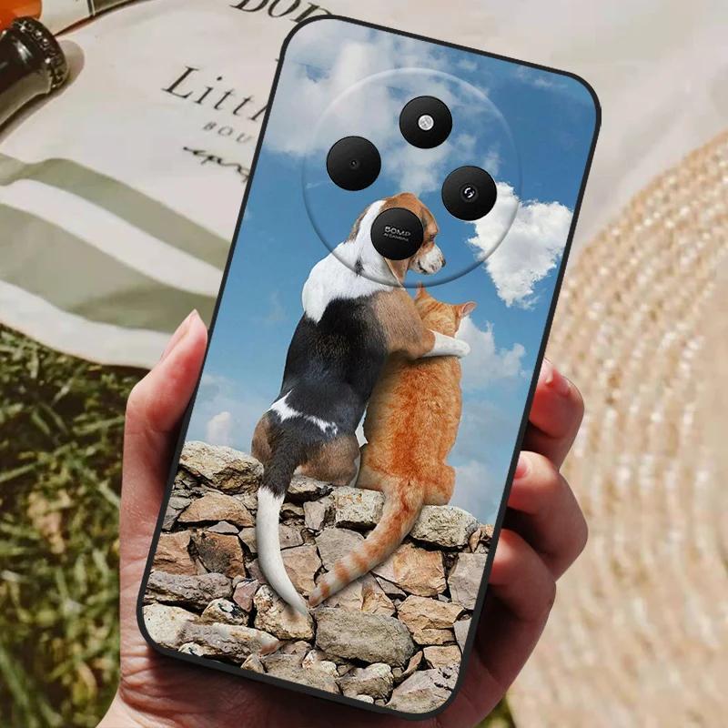 Чехол для Xiaomi Redmi 14C Redmi14C Крутой Расписной Силиконовый ТПУ Мягкий Чехол для Poco C75 PocoC75 Чехлы Черный Защитный Корпус Телефона