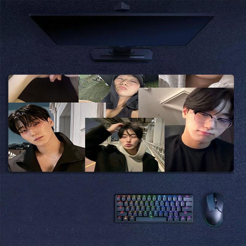 Choi San Mouse Pad, Large Gaming Desk Mat, Non-slip XXL Mousepad for Laptop & Tablet, Mini PC Playmat with Stitched Edges