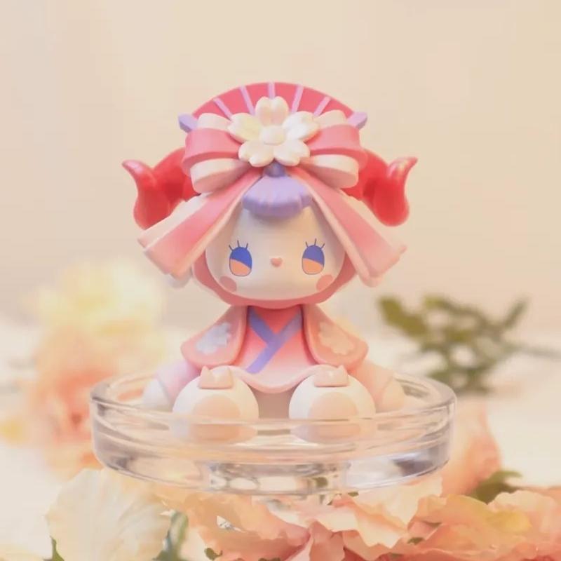 Emma Secret Forest Kveldskirsebærblomster Blindboks Jente Bursdagsgave Kreativ Skrivebordspynt Dukkesamling Mystisk Boks