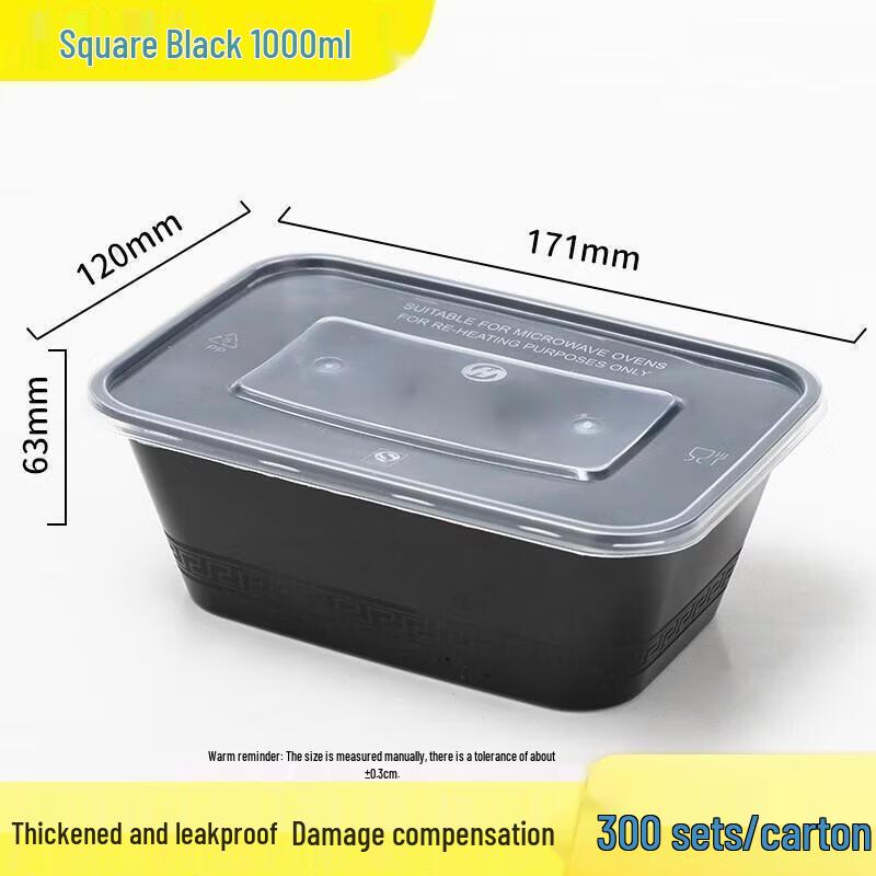 JINGRX Disposable Rectangular Takeout Containers