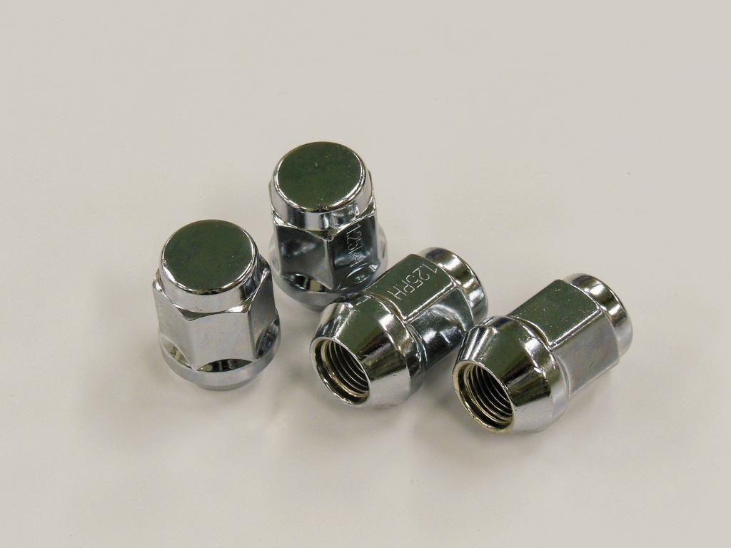 TIPTOP Wheel Lug Nuts 20 Pieces Bag Plated (With Collar)