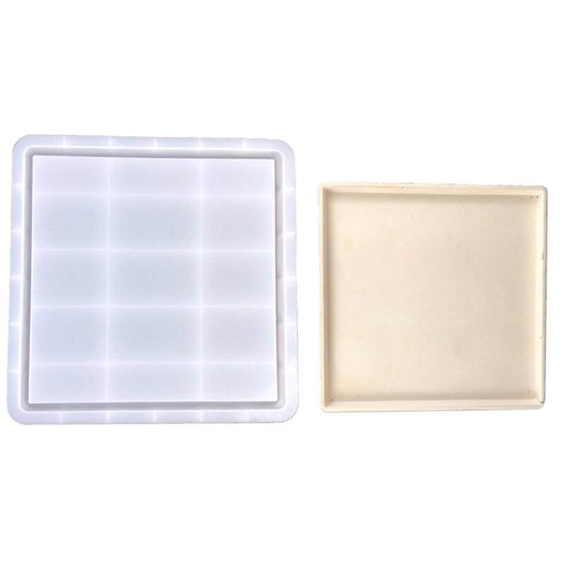 Irregular Saucer Shape Mould Square Cups Tray Casting Mould Durable Resin Molds for Unique Ornaments Silicone Molds