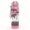 1PC Book Flying Dragon Fantasy Print 750ml Color Plastic Sports Water Bottle Leakproof Flip Straw Lid Suitable for Sports Office Home Use