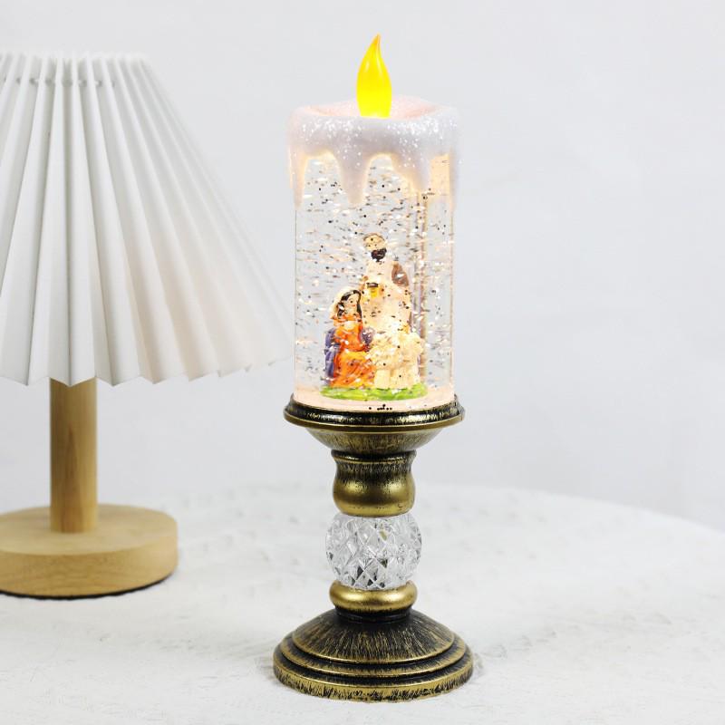 Musical Christmas Crystal Candle Light Decoration for Kids' Birthday & Holiday Gifts
