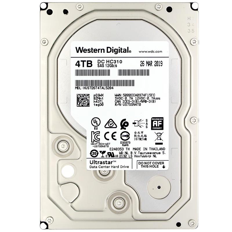 WD 4TB DC HC310 SAS Enterprise HDD