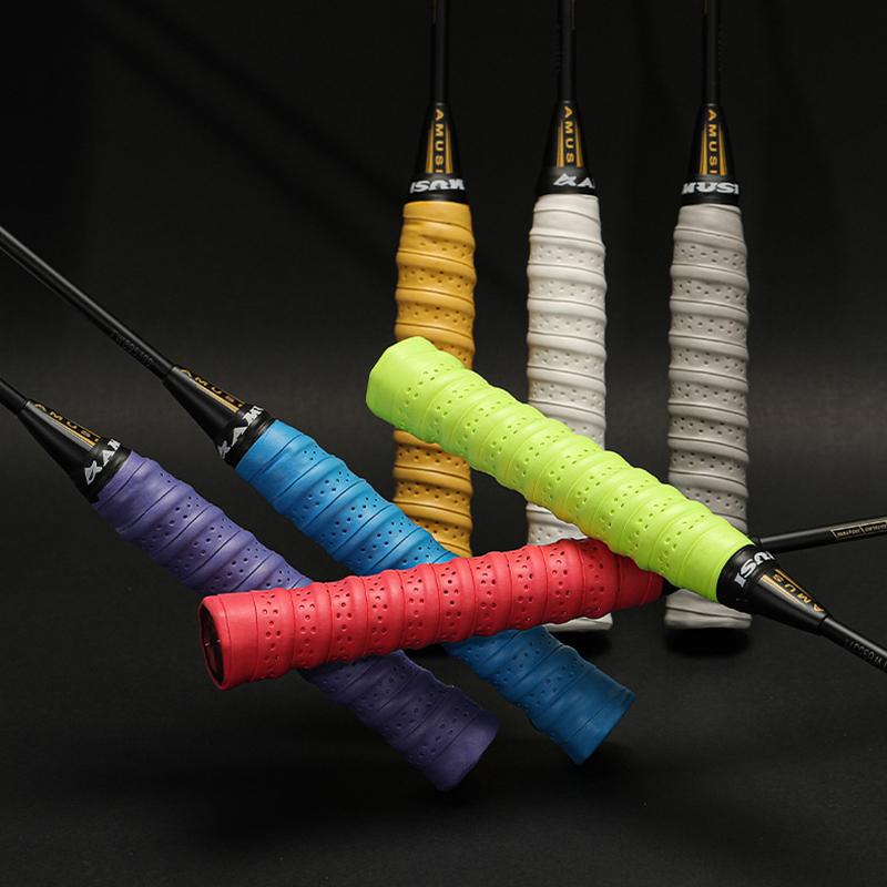 1Pcs 110Cm Long 2.5Cm Wide 0.7Mm Breathable Anti-Slip Sport Grip Sweatband Tennis Tape Badminton Racket Sweatband