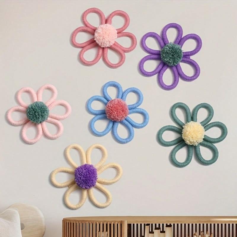 1 piece of Christmas Bohemian style room decoration, small flower wall hanging, home wall decoration, flower