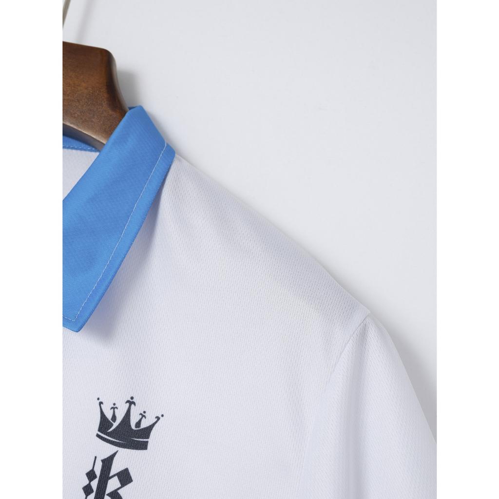 Colour Block Printed Short Sleeve Top Men's Daily Casual Lapel Polo Shirt