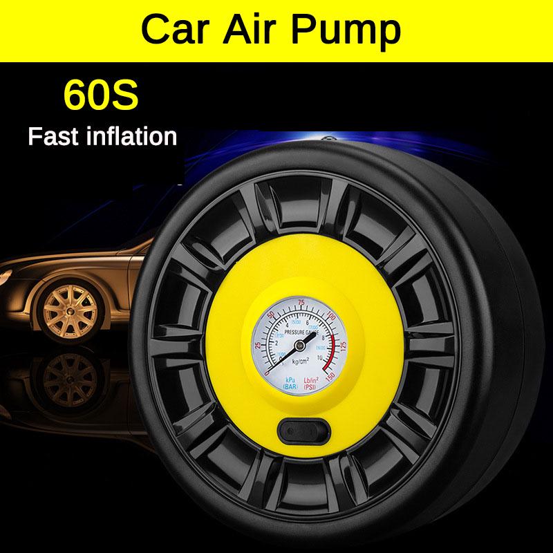 Buy 50L/Min 12V Portable Car Electric Tire Plus Pump Air Pump Electric