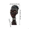 Incense Holder Art Crafts Black Woman Statue for Cabinet Bedroom Living Room Green