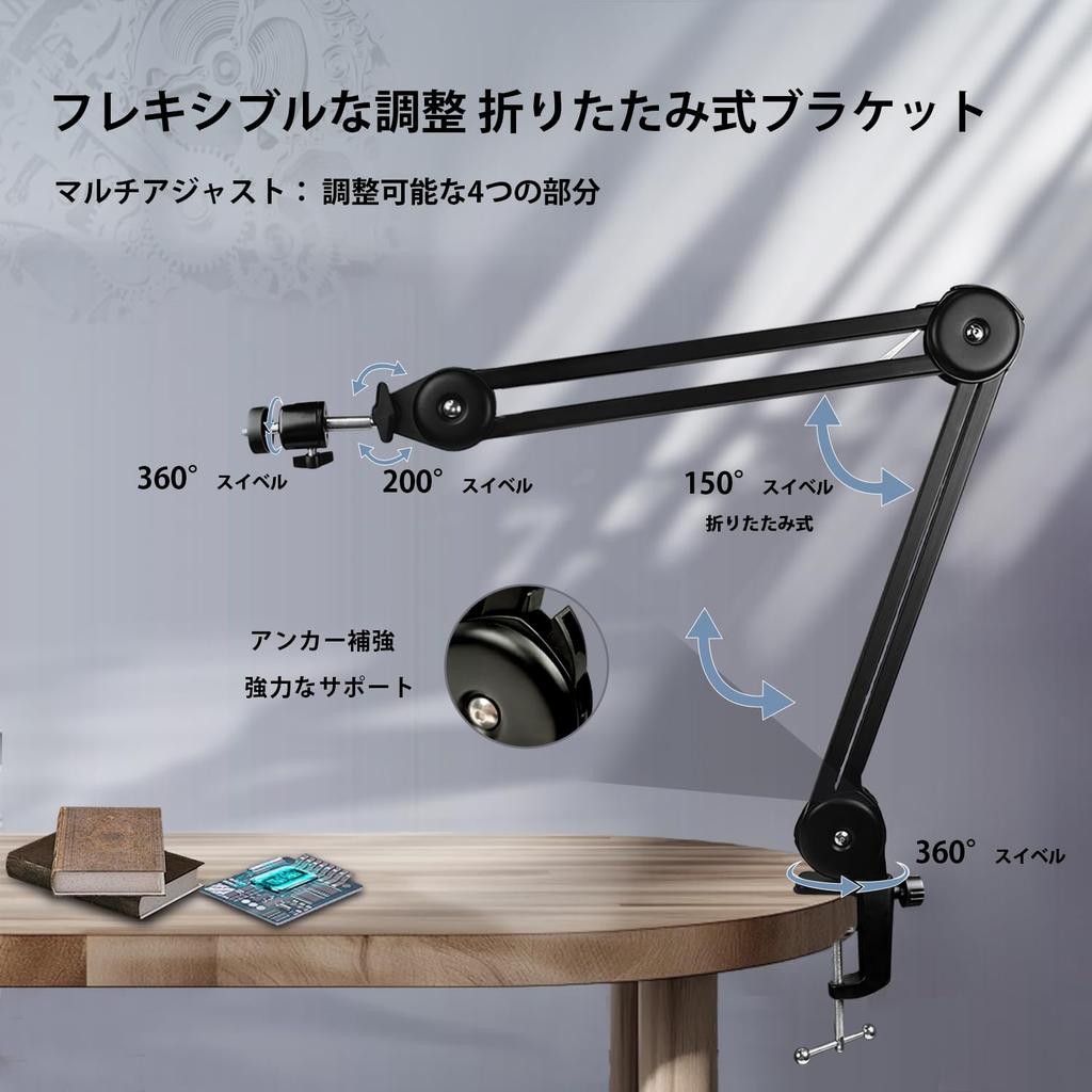 RUZIZAO Digital Microscope 48MP 4K 1080P HDMI Industrial Video Microscope Camera 150x Zoom Lens Folding Stand LED Ring Light for Adults Observation