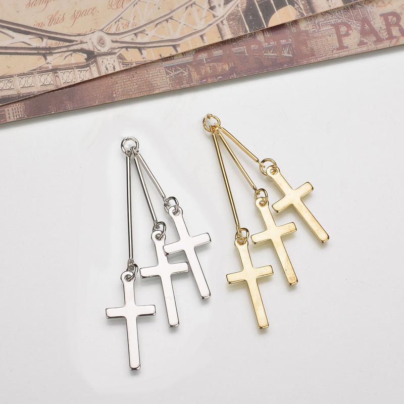 

Engood 60Pcs Multilevel Cross Button Sewing Trim & Embellishment Craft Buckle DIY Jewelry Earring Necklace Pendants Accessories