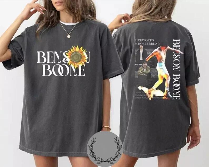 

Benson Boone World Tour T Shirt Gift for Fan 2025 T Shirt Unisex T-Shirt XXXXL