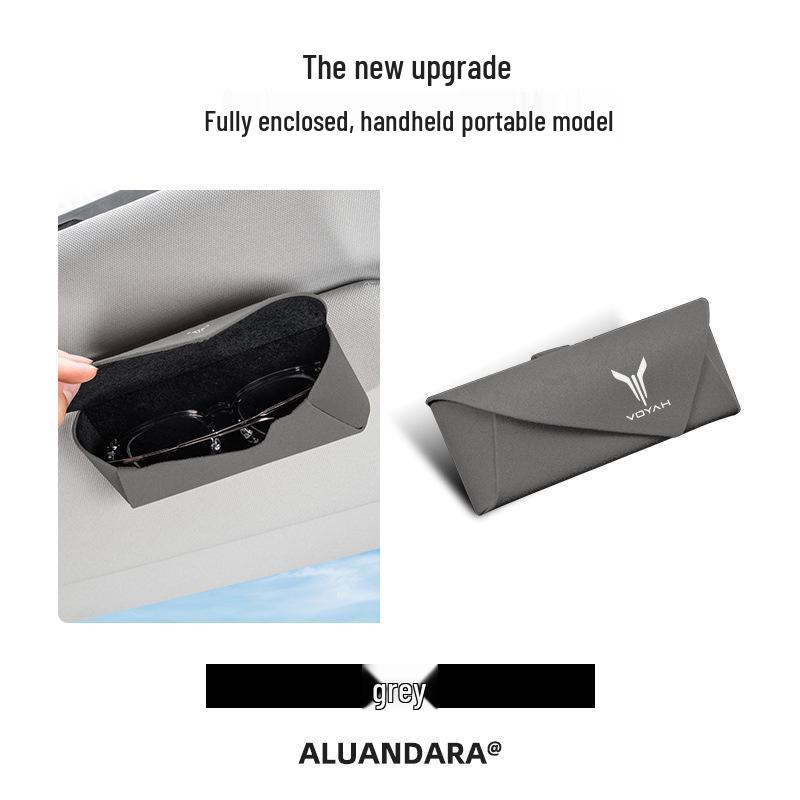 Lantu Car Sunglasses Holder: Sun Visor Glasses Case for Dreamcar Interior