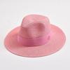 Summer Wide Brim Uv Protection Straw Hat Foldable Beach Sun Hat For Women Men Elegant Ribbon Design Fashion Travel Luxury