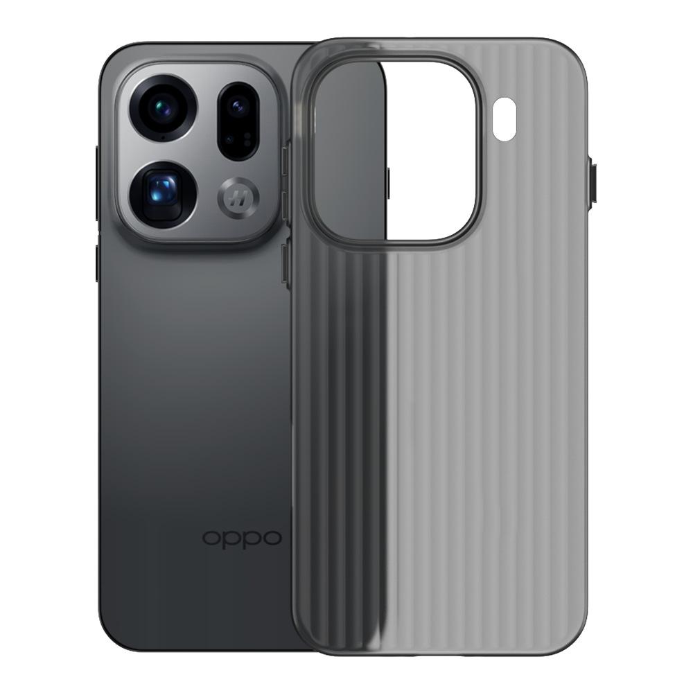 Applicable To OPPO FindX9Pro Mobile Phone Case Corrugated Grating Magnetic Suction Reno14Pro Ice Mist Anti-drop Protective Case