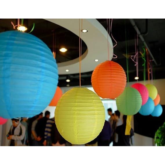 @5Pcs Colorful Paper Lanterns for Home Decor UKD571 80% Off