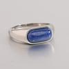 Stainless Steel 8MM Retro Ring with Inlaid Natural Stone - Stylish, Versatile & Trendy