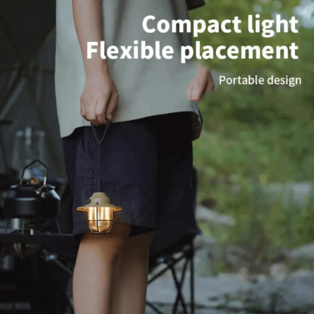 Portable Pendant Camping Lamp Hanging Retro Chandeliers Tent Lights Camping Ambient Light BBQ