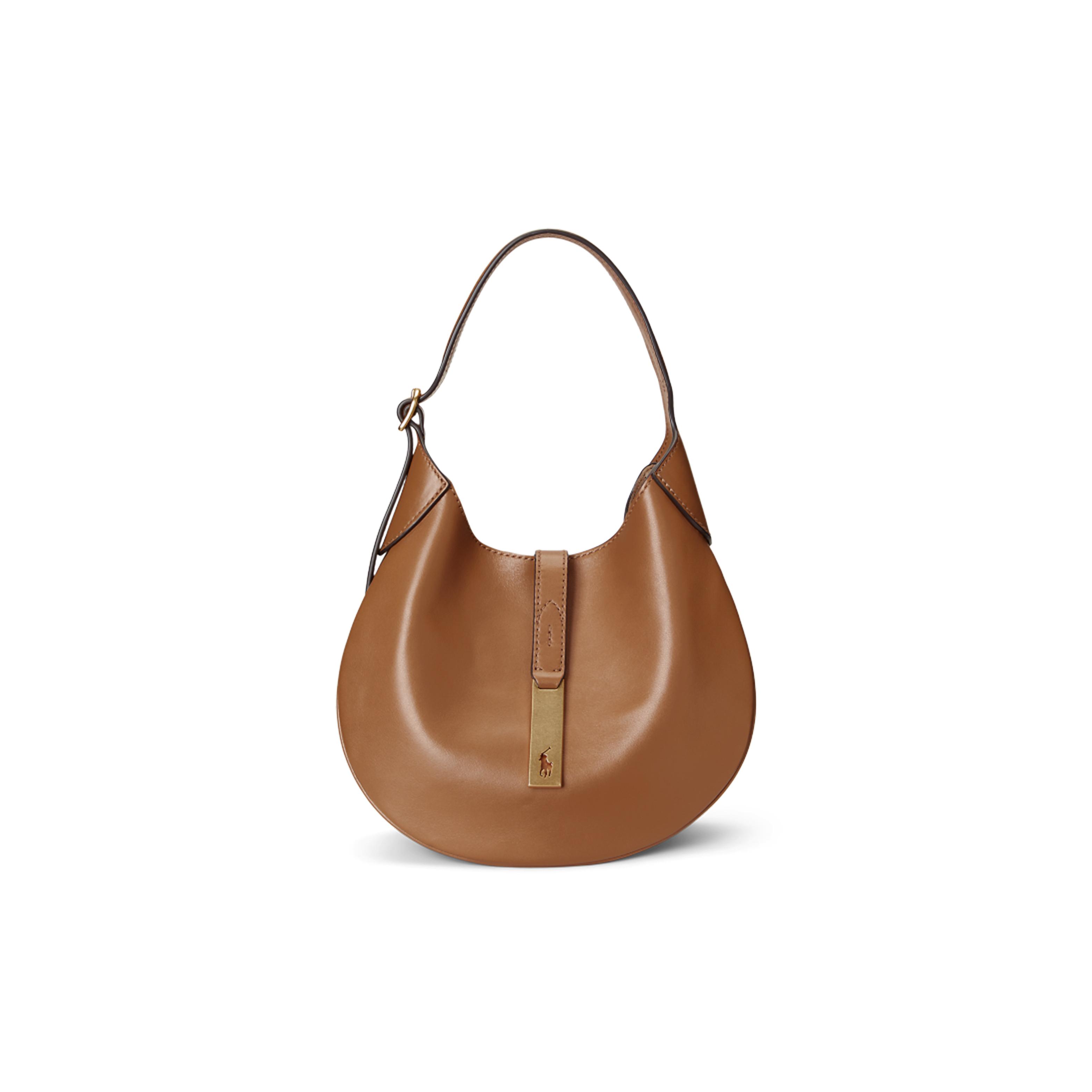 

Новая женская сумка-тоут Polo Ralph Lauren из коровьей кожи, сумка на плечо, светло-коричневая WAPOBAG02V20031 25.9*2.5*25.9CM