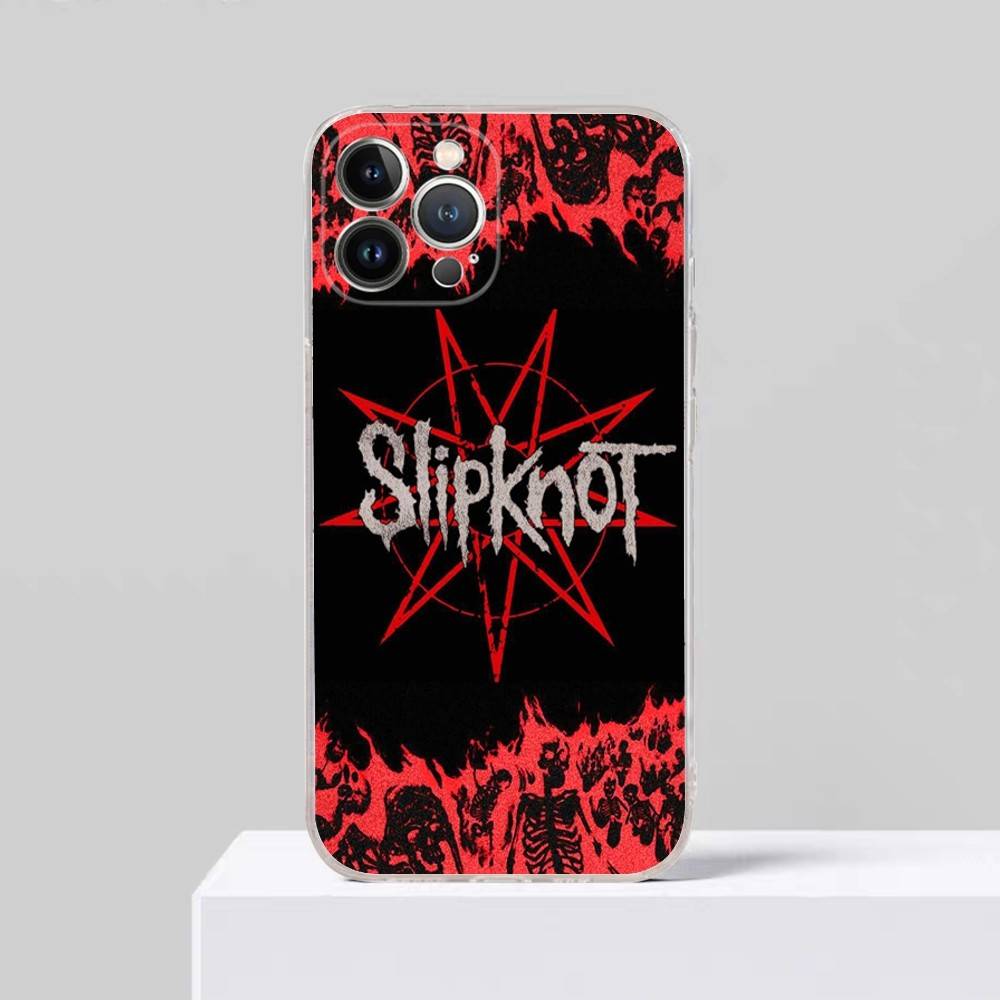 

Heavy Metal ROCK S-SlipknotS Transparent TPU Phone Case for iPhone 17 11 12 13 14 15 16 Pro Max 16 Plus Cover iPhone 15pro max