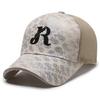 R Letter Embroidered Baseball Hat Stylish Sun Protection Peaked Cap Gift Fashion