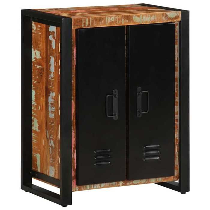 VidaXL Buffet multicolore 55x35x70 cm bois massif récupération, armoire, placard, buffet haut, armoire latérale, armoire de 4013574