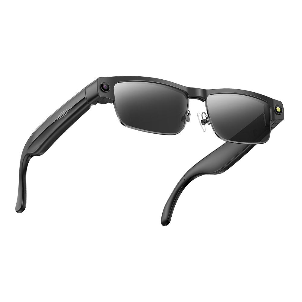 AI Smart Glasses Voice Assistant Translation Glasses Built-in Mic & Speakers Camera Glasses for Travel Meetings Business Use