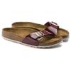 Birkenstock Round Toe Comfortable Slide Sandals Women sandals Red-Brown 1013082