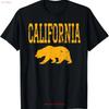Distressed California Golden Bear T Shirt Vintage Washed Comfortable Slightly Soft Fashion Graphic Designer Clothes Streetwear