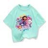 Summer Tee Girls Short Sleeve Tops Kawaii Gabbys Dollhouse T-shirt for Baby Girls Gabby Cats T Shirts Kids  Children Clothing