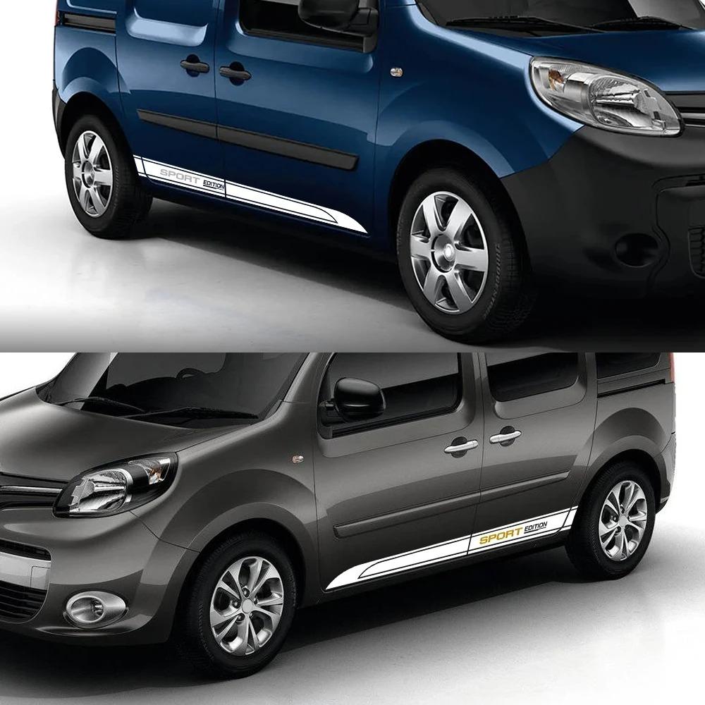 Car Door Stickers For Renault Kangoo 1 2 3 4x4 MK1 MK2 MK3 Van Graphics Vinyl Decor Decals Cover Styling Auto Tuning Accessories