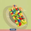 Variety Slide Large Particle Building Block Children'S Ball Puzzle Slide Toy Assembling Baseplate Chenghai Toy