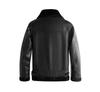 Herren 2024 Lammfelllederjacke: Herbst-/Winter-Stil mit Plus-Samt und Verdickungsmerkmalen.