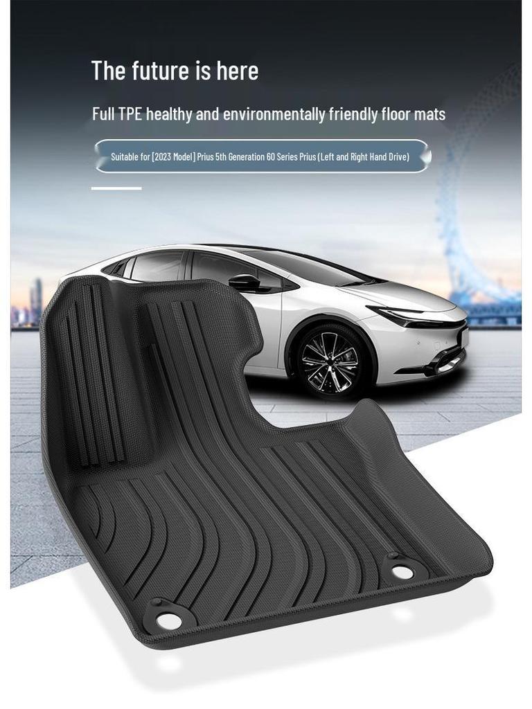 Eco-Friendly TPE Floor Mats for 2023 Right-Hand Drive Toyota Prius 5th Gen 60 Series