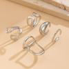 Wind Liquid Metal Folded Open Ring Female Design Sense Irregular Lava Ring Rings