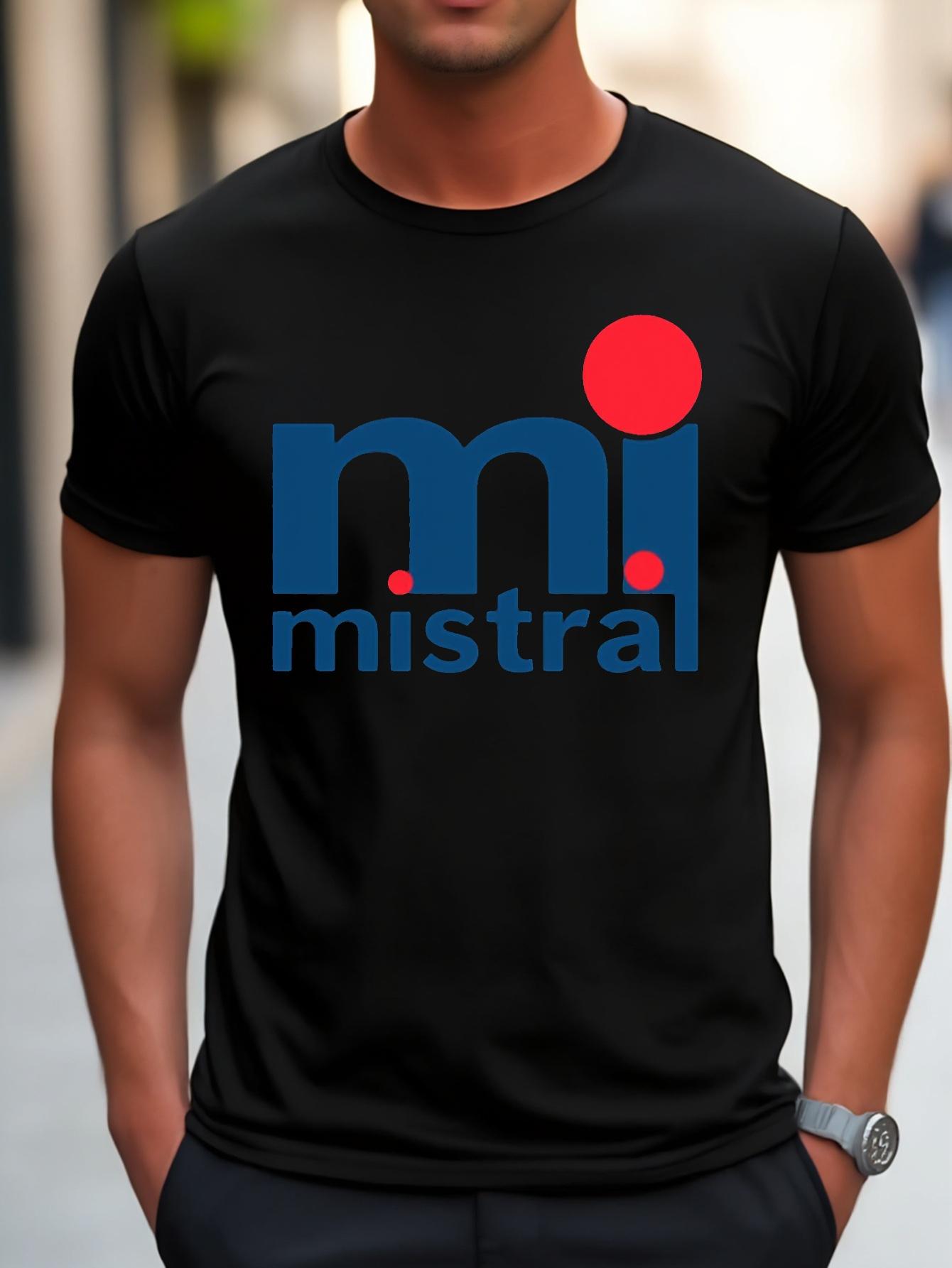 Mistral  Graphic T-shirt - Black Cotton Blend S