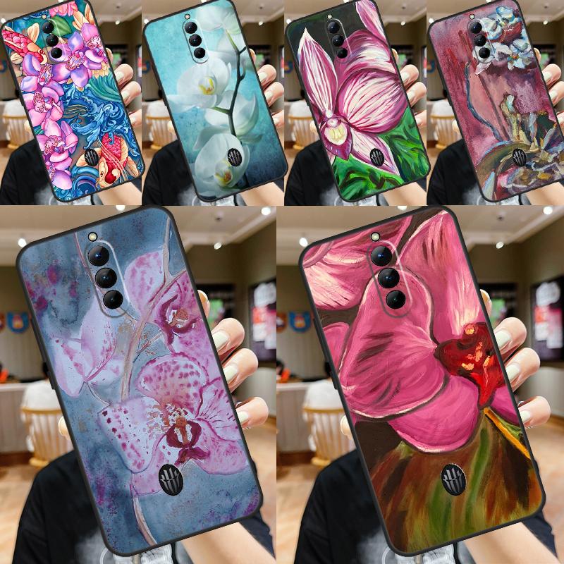 Orchid Flowers Colorful Case For ZTE Nubia Red Magic 8S 8 9 Pro Plus RedMagic 6 6S Pro 7 7S Pro 6R 5S 5G Soft Cover