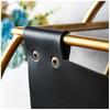 Organizzatore di Riviste in Ferro e Pelle Leggero Stile Nordico Borsa Minimalista da Soggiorno per Decorazione Casa e Ufficio
