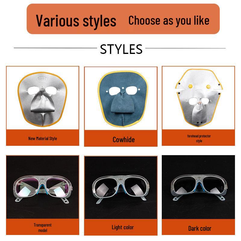 Rindleder Schweißmaske - Leicht, Atmungsaktiv, Vollgesichtsschutz