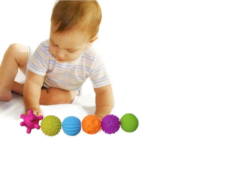 Soft Hand-Held Baby Tactile Toy Ball