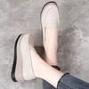 Ladies Platform Loafers Casual Elegant Black Leather Women Thick Sole Shake Shoe Plus Size
