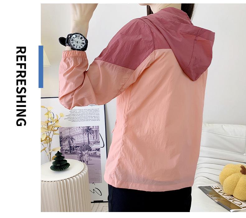 Women's Lightweight Hooded UV Protection Clothing - Breathable, Plus Size, Summer Casual Wear