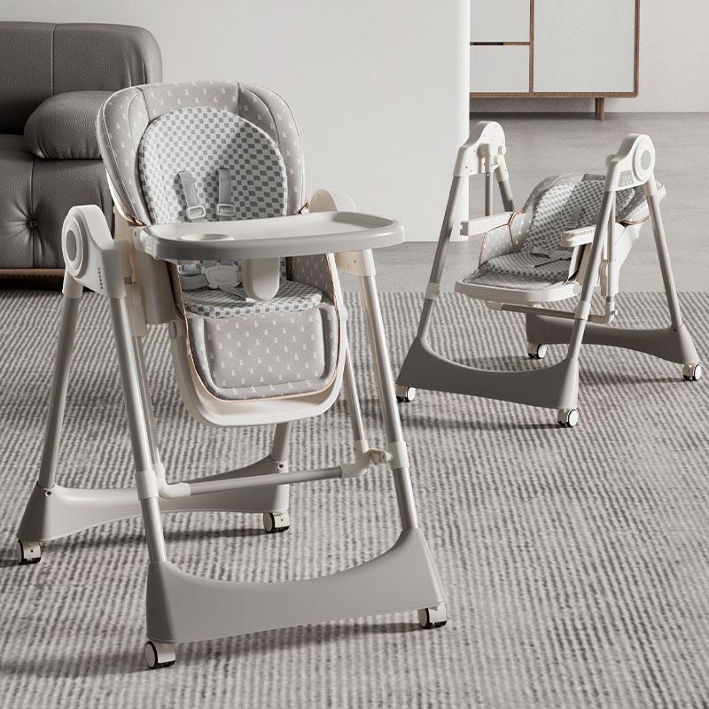 Foldable 2-in-1 Baby High Chair & Rocker for Ages 0-6: Convertible Dining & Reclining Seat
