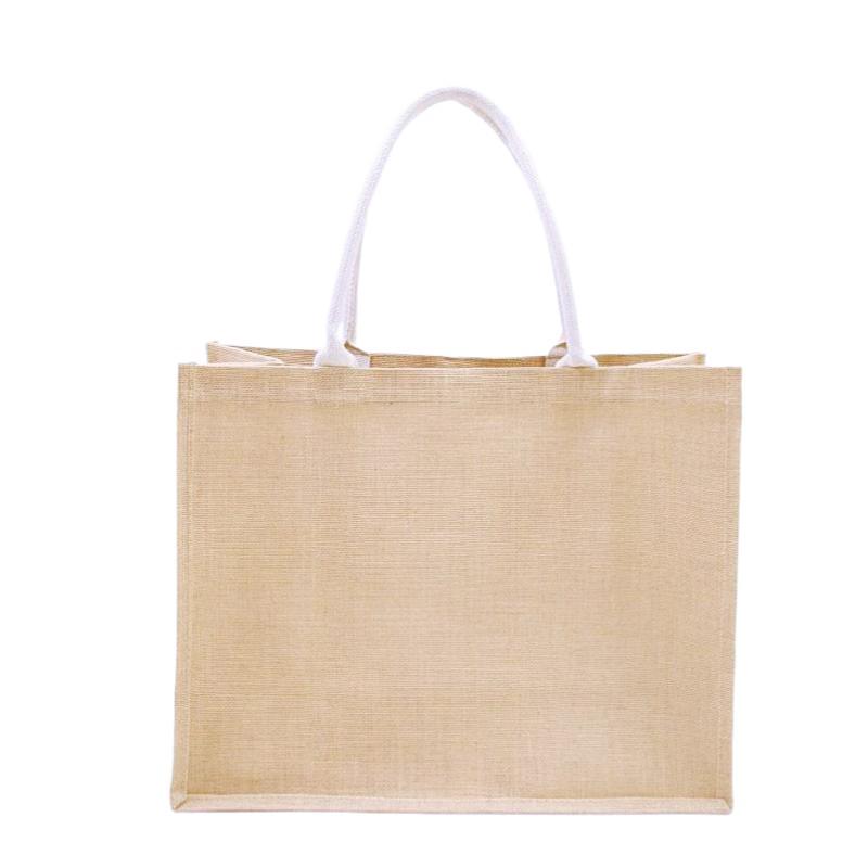 Jute Jutebeutel im Muji-Stil: Leinen Souvenirtasche