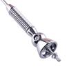 0-180 Degrees Roof Radio Antenna FM AM Signal Aerial Spring Soft Rod Mast Cable Telescopic Extended for Universal Cars Silver
