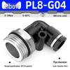 Zhuo Ji Pneumatic Male Thread Straight G Thread Quick Connect Fitting PC8-G02 Air Hose Connector PL6/10-G01