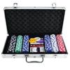 Chips Set Texas Cards Poker Dice Decks Set Accessories for Casino Game 300pcs