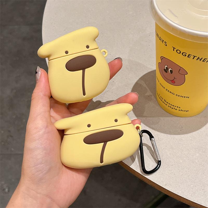 

PomPomPurin Желтый Собака Защитный Силиконовый Чехол Для Наушников Airpods Pro 2 Чехол/Airpods Pro/Airpods 1/2/3 Чехол Funda Girls airpods pro 2 2022