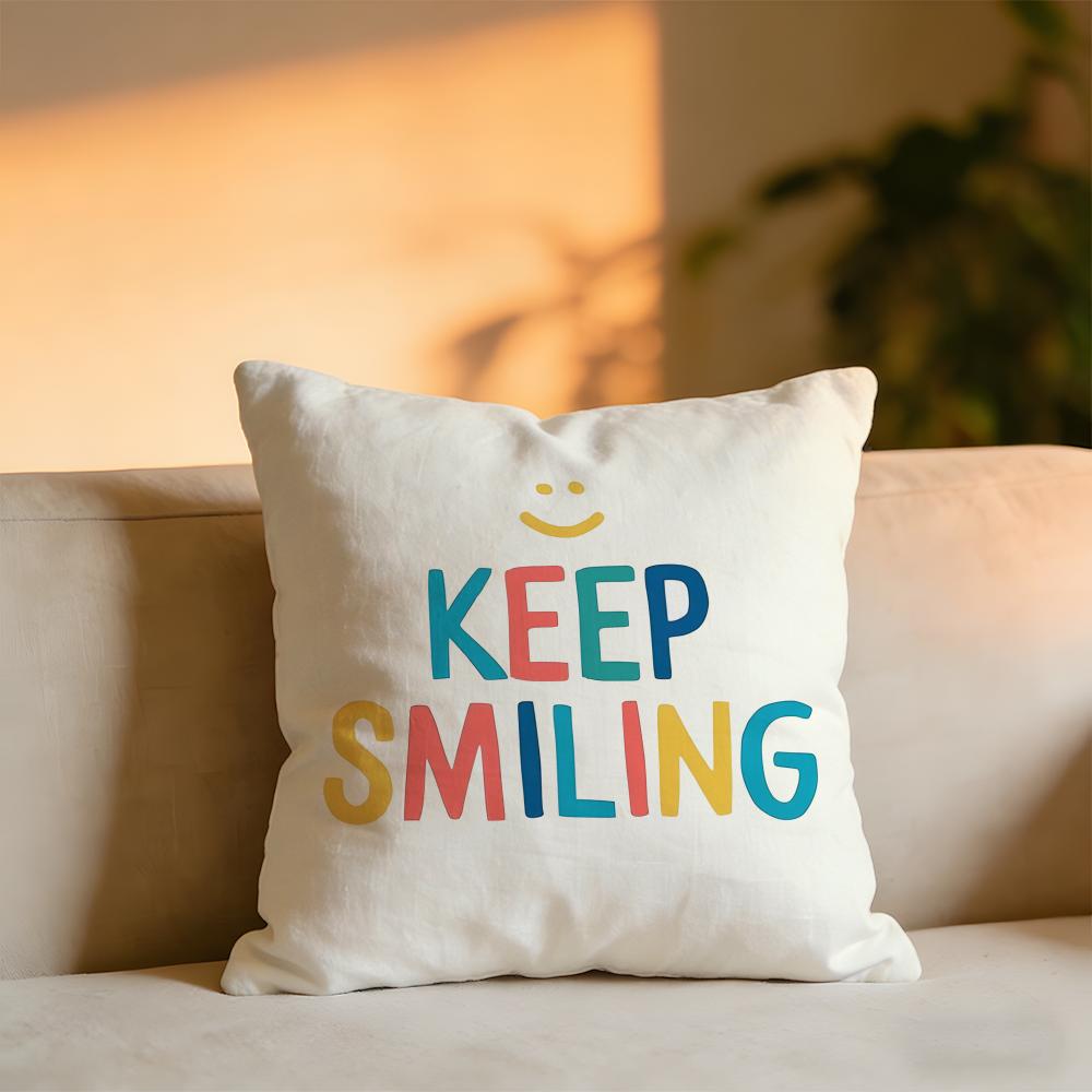 Rainbow Sun Cartoon Cushion Cover Cozy Velvet Throw PillowSoft Warm Cushion For Sofa Bed